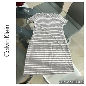 Calvin Klein stripped casual dress size Medium